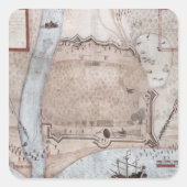 要塞化された陣地，プエルトリコ スクエアシール (正面)