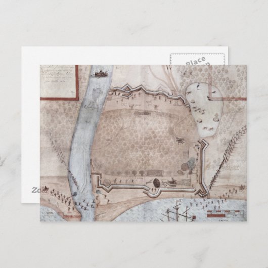 要塞化された陣地，プエルトリコ ポストカード (正面/裏面)