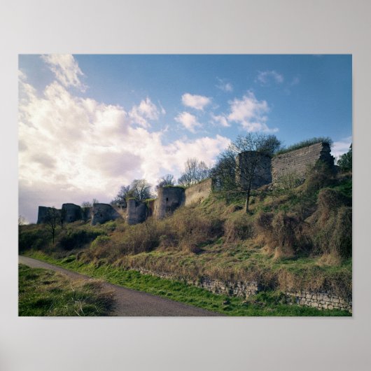 要塞化のビュー， 1226-42 ポスター (正面)