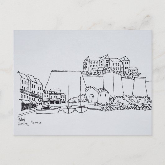 要塞都市カルビ | Corsica,フランス ポストカード (正面)