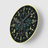 「要塞飛んでいる」航空機時計 ラウンド壁時計 (傾斜)