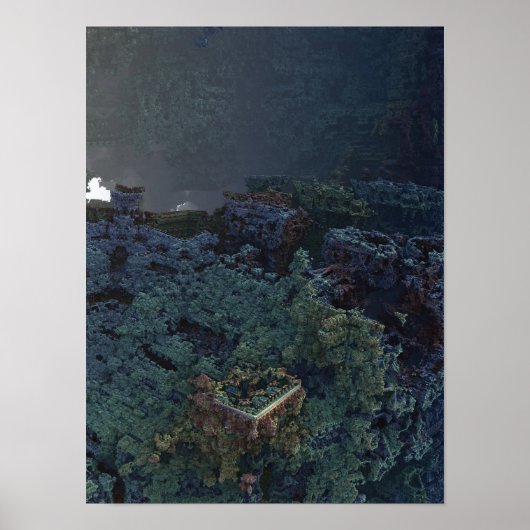 要塞3Dフラクタル ポスター (正面)