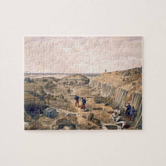 要塞du Matの「座席からのプレートの溝 ジグソーパズル (横)