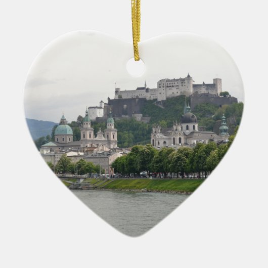 要塞Hohensalzburg、ザルツブルク、オーストリア セラミックオーナメント (正面)