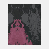 要旨：カラフルスプラッシュの融合 フリースブランケット (正面)