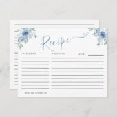要求する前に青いレシピ エンクロージャーカード (正面/裏面)