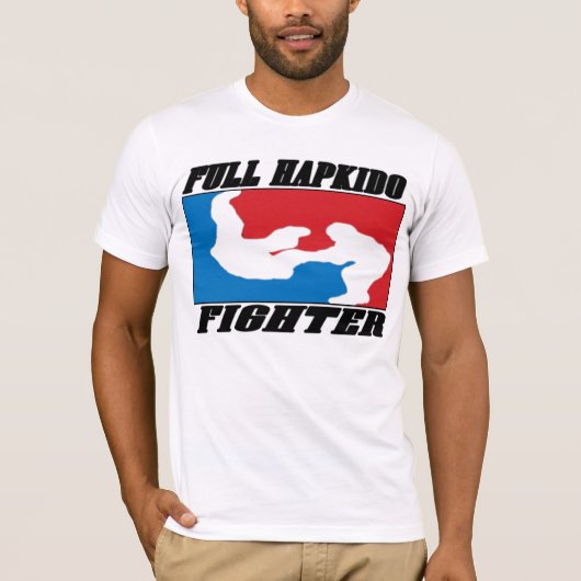 要求02:: 完全なHAPKIDOの戦闘機 Tシャツ (正面)