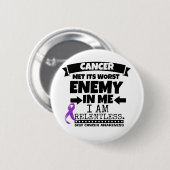 要点の蟹座は私の最も悪い敵に会いました 缶バッジ (正面&裏面)