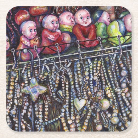 要約する スクエアペーパーコースター (正面)