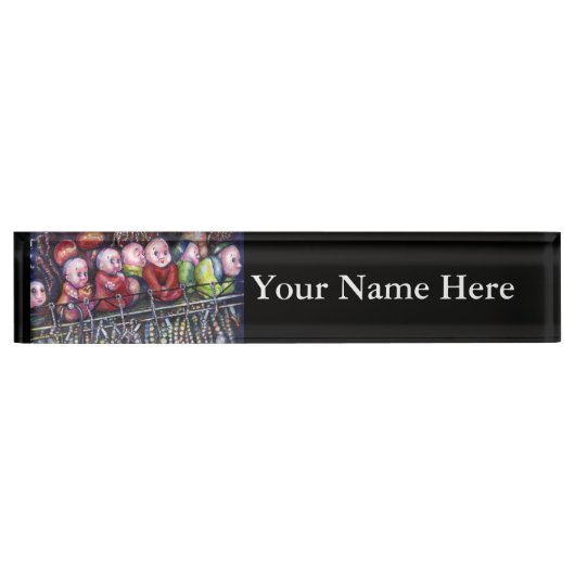 要約する デスクネームプレート (正面)