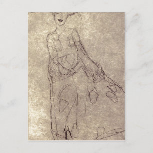 要約クリムト、Gustav Studie f?r das Gem?lde Bildn ポストカード