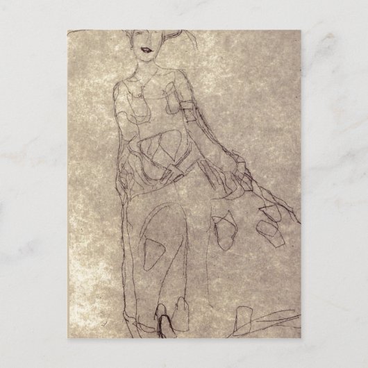 要約クリムト、Gustav Studie f?r das Gem?lde Bildn ポストカード (正面)