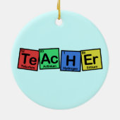 要素から成っているお洒落な先生 セラミックオーナメント (裏面)