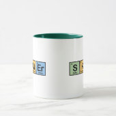 要素から成っているスケート選手 マグカップ (中央)