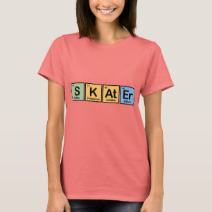 要素から成っているスケート選手 Tシャツ