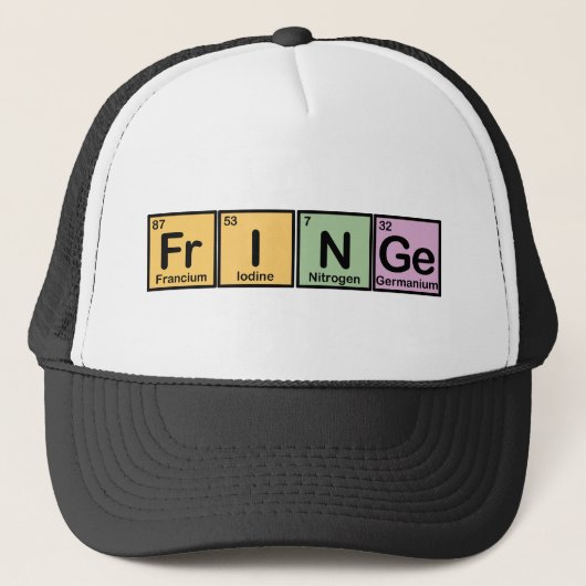 要素から成っているフリンジ キャップ (正面)