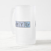 要素から成っている弁護士 フロストグラスビールジョッキ (正面左)