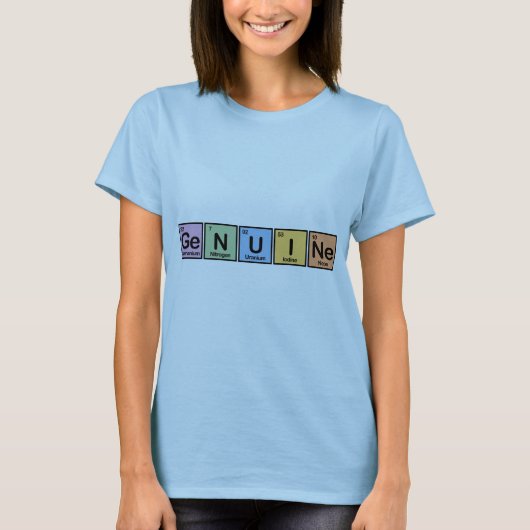 要素から成っている本物 Tシャツ (正面)