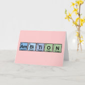 要素から成っている野心 カード (黄色い花)