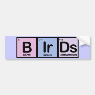 要素から成っている鳥 バンパーステッカー