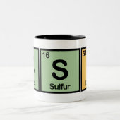 要素から成っているCSI ツートーンマグカップ (中央)