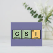 要素で構成されたCSI ポストカード (スタンド正面)