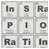 要素の化学周期表: インスピレーション ファブリック (クローズアップ)