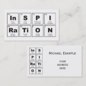 要素の化学周期表: インスピレーション 名刺 (正面/裏面)