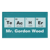 要素の化学周期表: 先生 名札 (正面)