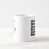 要素の周期表の6つの第18族元素 コーヒーマグカップ (中央)