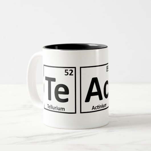 要素の周期表はマグを教えます ツートーンマグカップ (正面左)