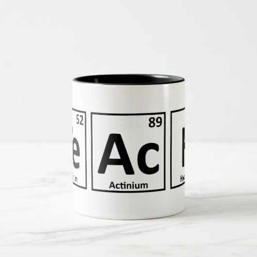 要素の周期表はマグを教えます ツートーンマグカップ (中央)