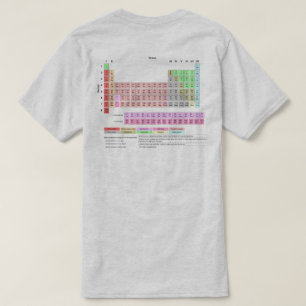 要素の周期表は色を支持します Tシャツ