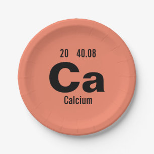 要素の周期表テンプレート ペーパープレート