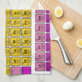 要素の周期表 キッチンタオル (四つ折り)