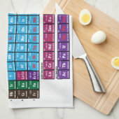 要素の周期表 キッチンタオル (四つ折り)