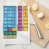 要素の周期表 キッチンタオル (四つ折り)