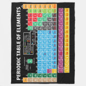 要素の周期表 フリースブランケット (正面)