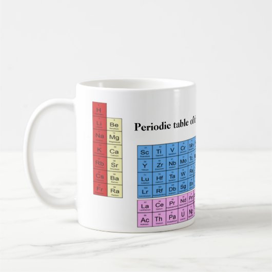 要素の周期表-マグ コーヒーマグカップ (左)