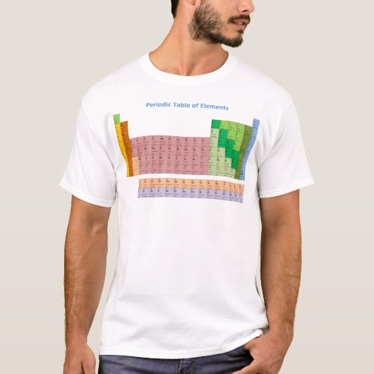 要素の周期表 Tシャツ (正面)