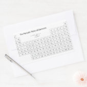 要素の定期的な表のシール 長方形シール (封筒)