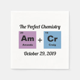 要素の定期結婚表 スタンダードカクテルナプキン