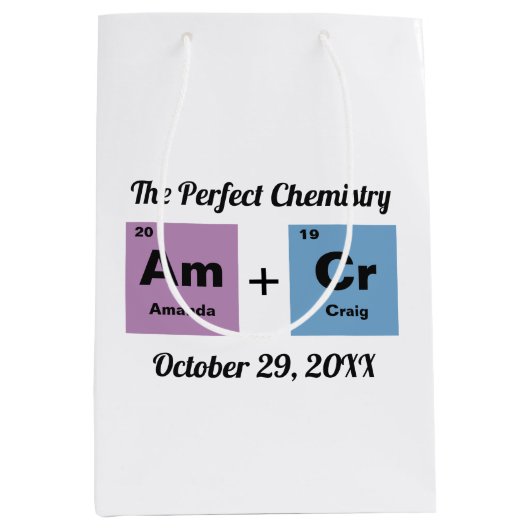 要素の定期結婚表 ミディアムペーパーバッグ (正面)