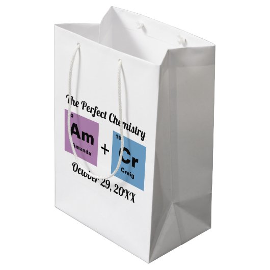 要素の定期結婚表 ミディアムペーパーバッグ (裏面アングル)