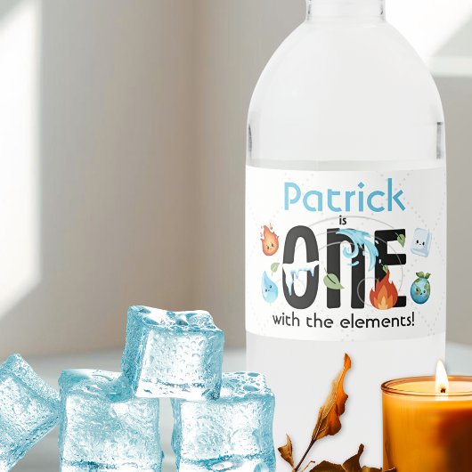 要素の最初の誕生日 ペットボトルラベル