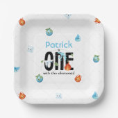 要素の最初の誕生日 ペーパープレート (正面)