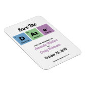 要素の期間表日付の保存日付 マグネット (右側)