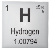 要素の水素のセラミックタイルの周期表 タイル (正面)