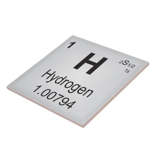 要素の水素のセラミックタイルの周期表 タイル (側面)