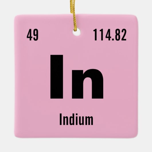 要素の独自の周期表を作成 セラミックオーナメント (正面)